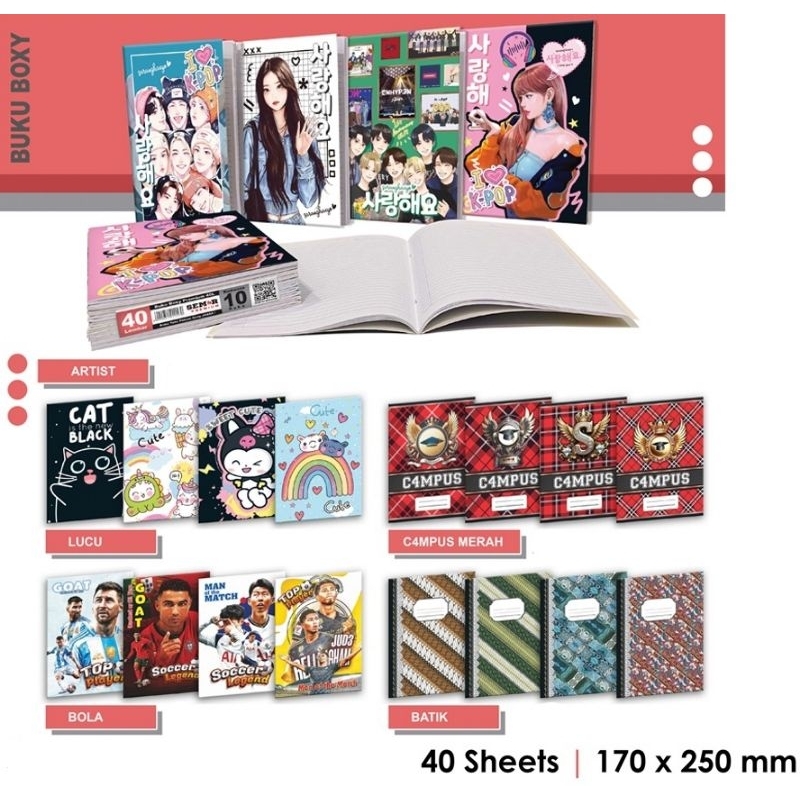 

SALE!!! Buku tulis 40lbr, Buku tulis Grosir, Buku tulis semar, Buku tulis BigBoss