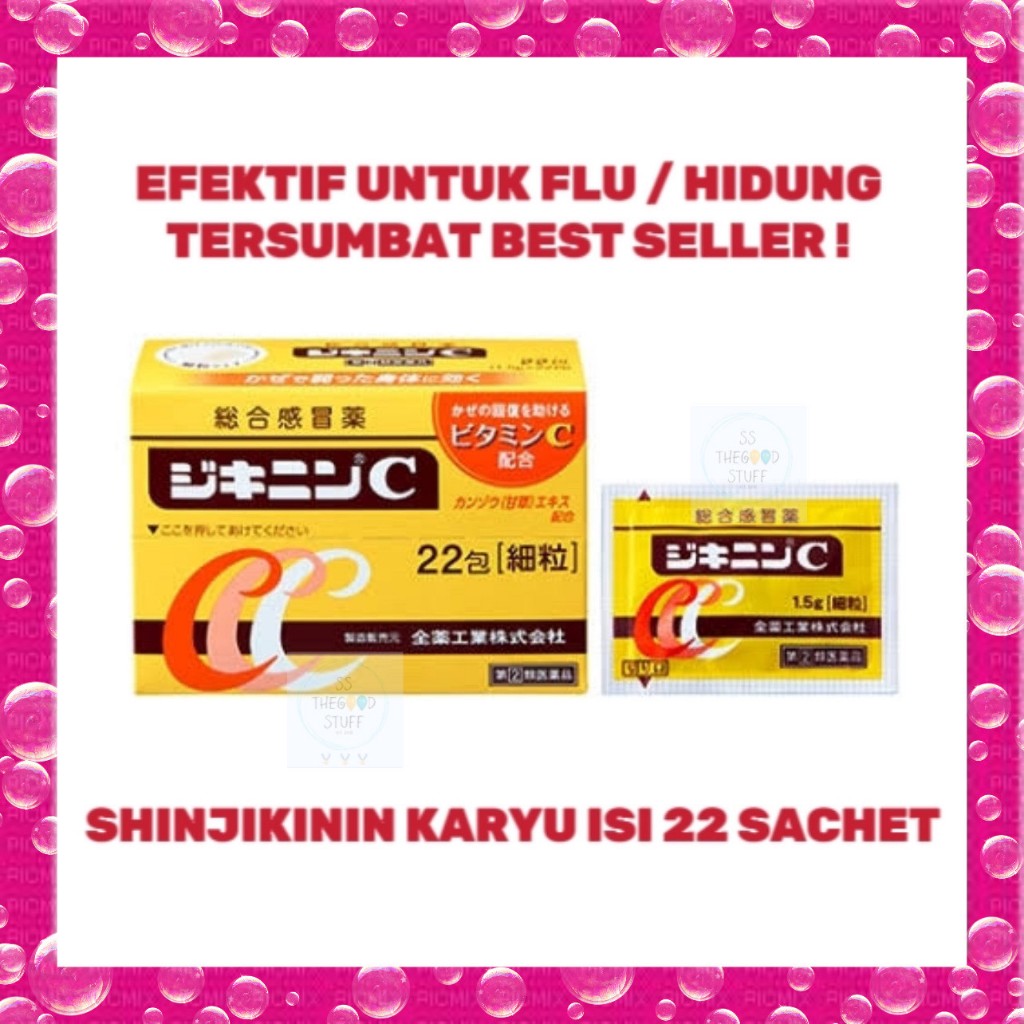 Shinjikinin Karyu Obat Flu Shin Jikinin C Isi 22 Sachet Original Japan