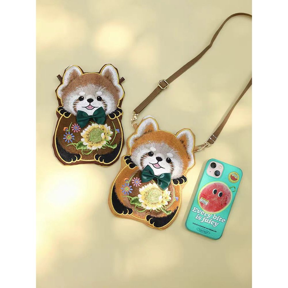 Tas Hanfu, tas selempang serbaguna, aksesoris Cina baru wanita, gaya kuno, gaya nasional, tas bordir