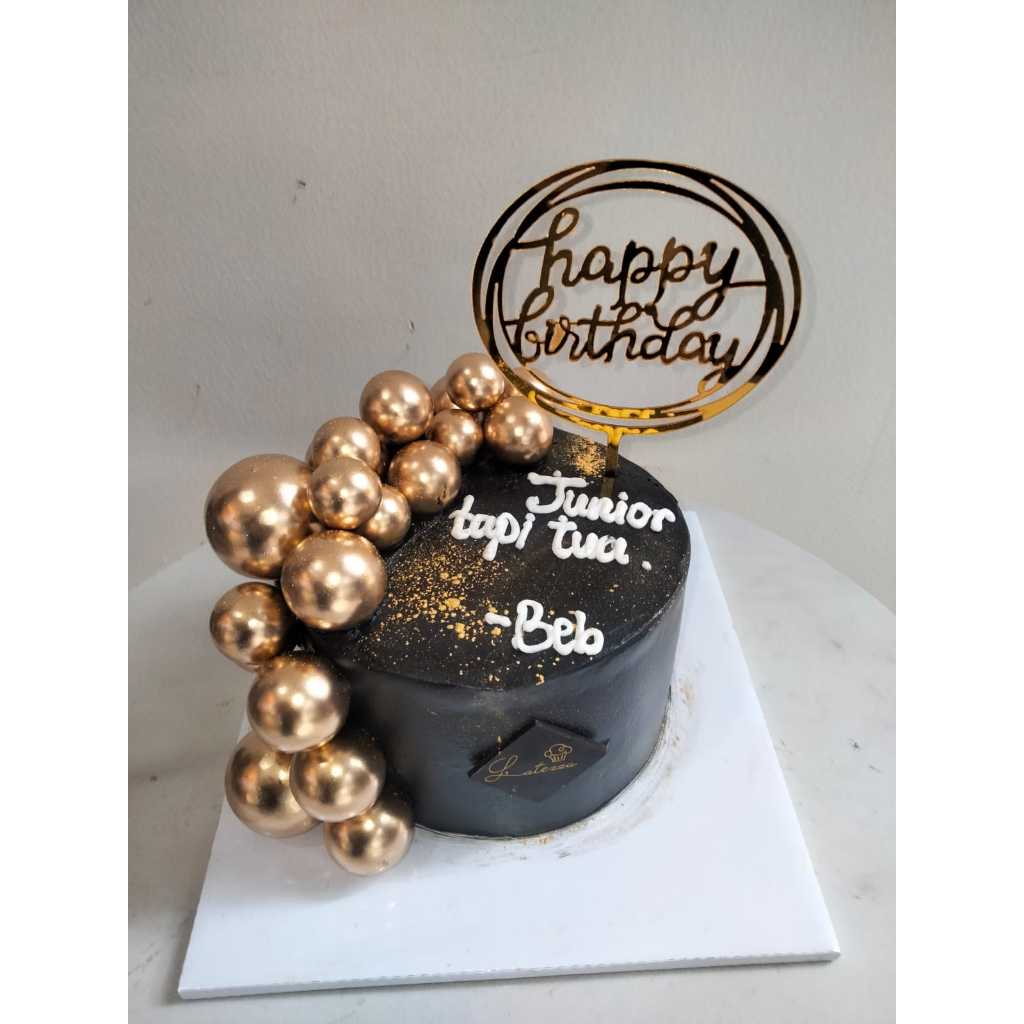 

Cake Black Gold Cake Birthday Black forest Cake kue Ulang Tahun Cake Viral Cake Bola Black Gold Ball Cake Coklat Bola bola Cake Ultah Kekinian