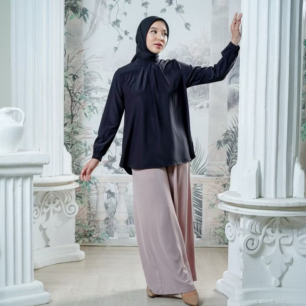 Zoya IXORA Blouse - Atasan Wanita Wudhu Friendly - Bahan Soft Polyester