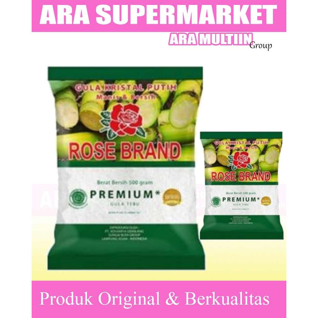 

Gula Pasir Rose Brand Premium Hijau 1 Kg / Gula Rose Brand 1 Kg