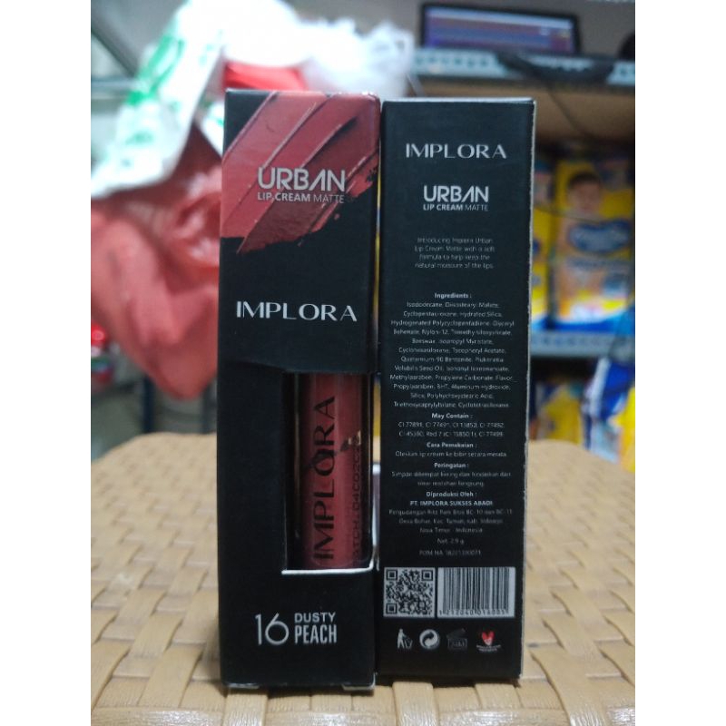 IMPLORA  Lip Cream Matte No 16 Dusty Peach