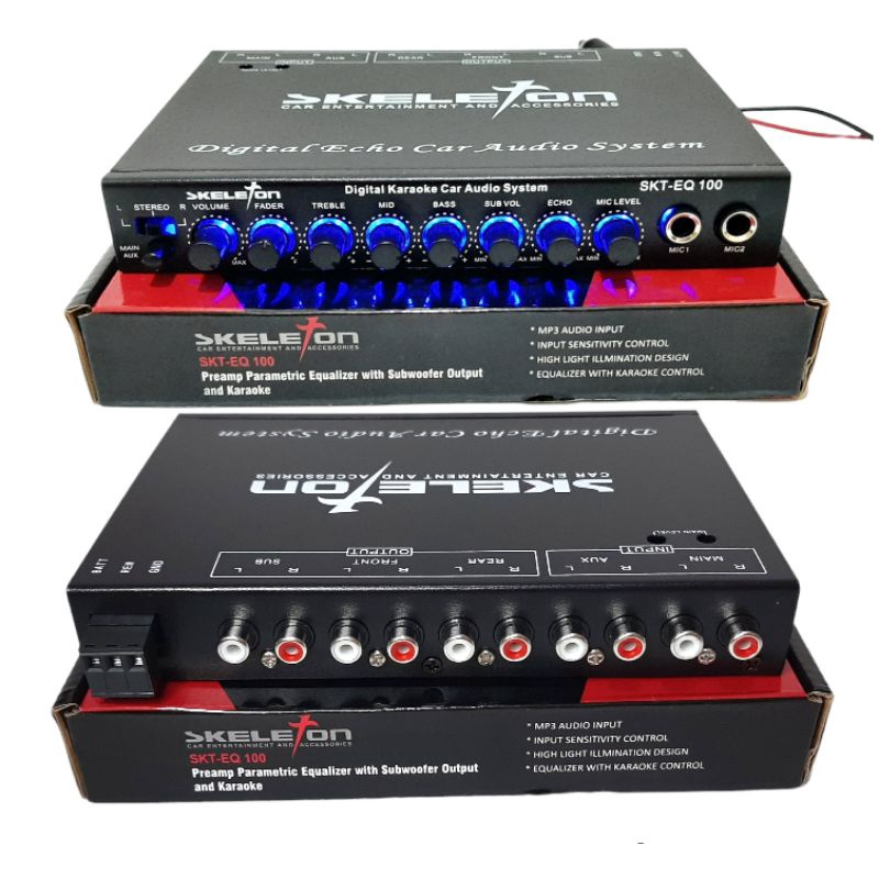Preamp Parametric Equalizer Karaoke Mobil SKT EQ100 / Parametrik Mobil Preamp Mobil Equalizer Mobil