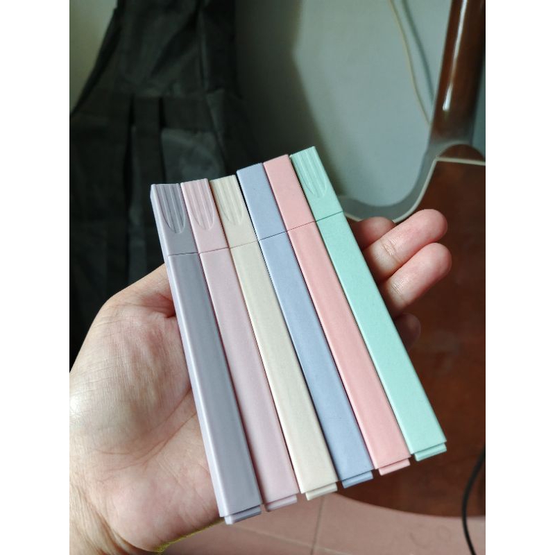 

[PRELOVED] STABILO HIGHLIGHTER WARNA PASTEL 1 SET ISI 6PCS