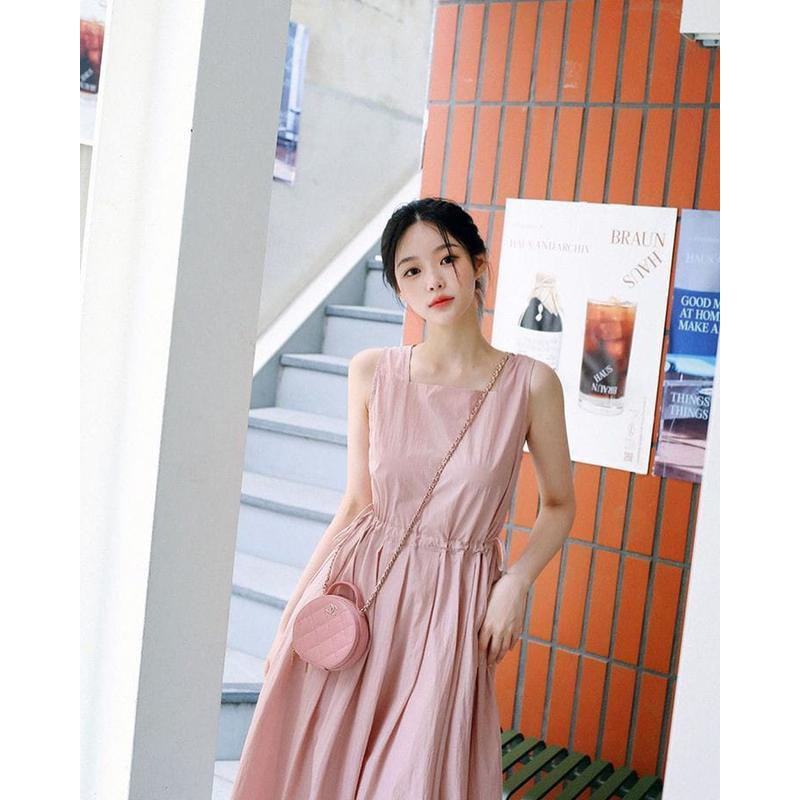 sisil dress maxi//dress tanpa lengan//dress santai//dress pantai//dress wanita kekinian/dress korea 