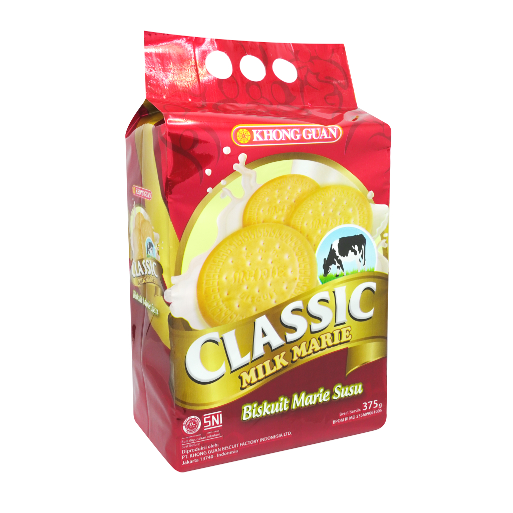 

Biskuit Marie Milk Classic KHONG GUAN Bag 375 Gr Gram Manis Gurih Susu Klasik Renyah Snack Cemilan Makanan Ringan Oleh Oleh Khas Pekalongan Murah Berkualitas Premium