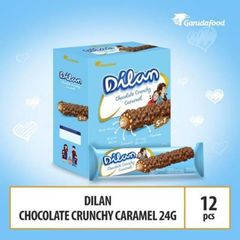 

DILAN CHOCOLATE CRUNCHY CARAMEL 5 IN 1 1 PACK ISI 12 PCS X 24GR Murce