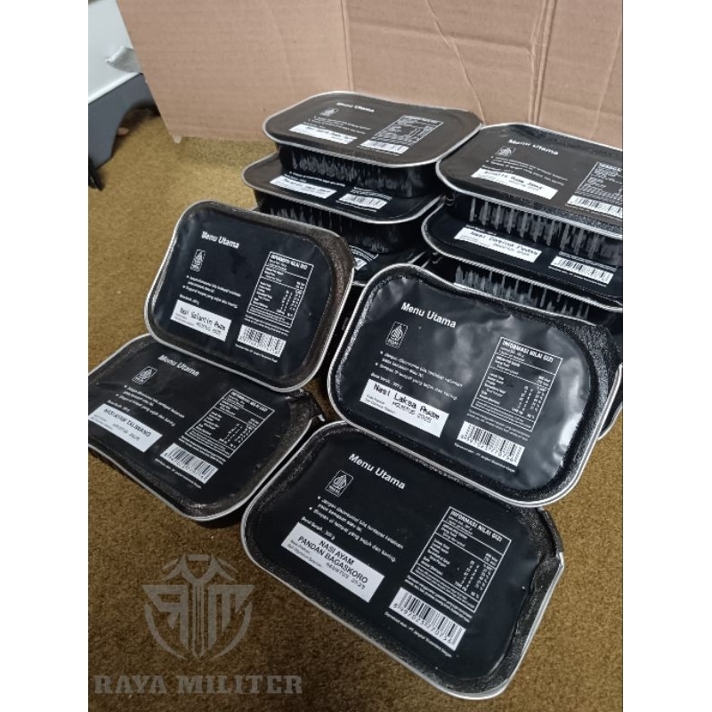 

Ukf5Pc6F4H (Kuliner.Kita) 100% Original Ransum Tni Naraga /Nasi Menu Utama/Makanan Siap Saji / Nasi