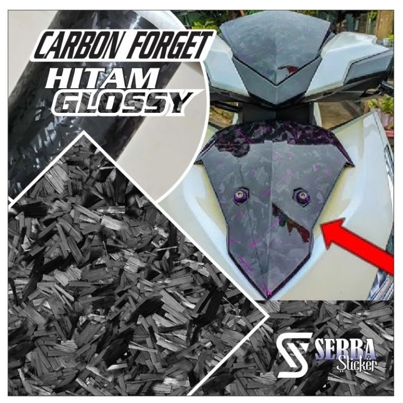 (Sticker)SKOTLET KARBON FORGED/FORGED BLACK CARBON