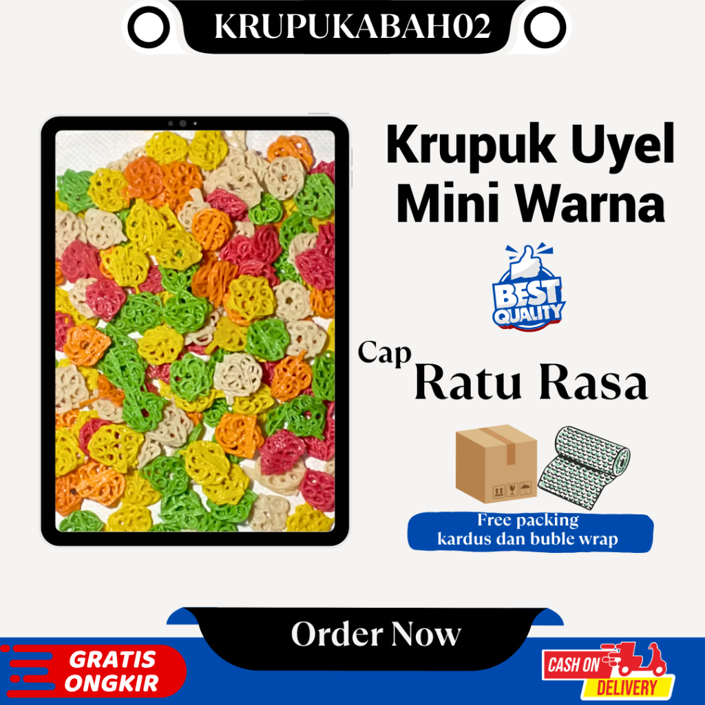 

Krupuk Mawar Kerupuk Uyel Mini Warna Warna