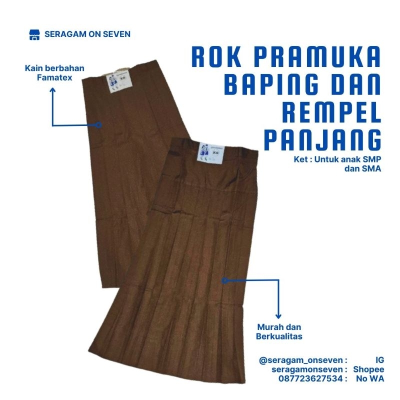Rok Pramuka Rempel dan Baping Panjang SMP dan SMA Perempuan