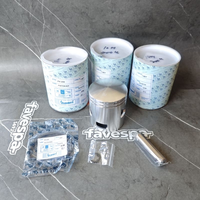 Seher Piston Set Vespa 200cc Spartan Excel200 Bagus