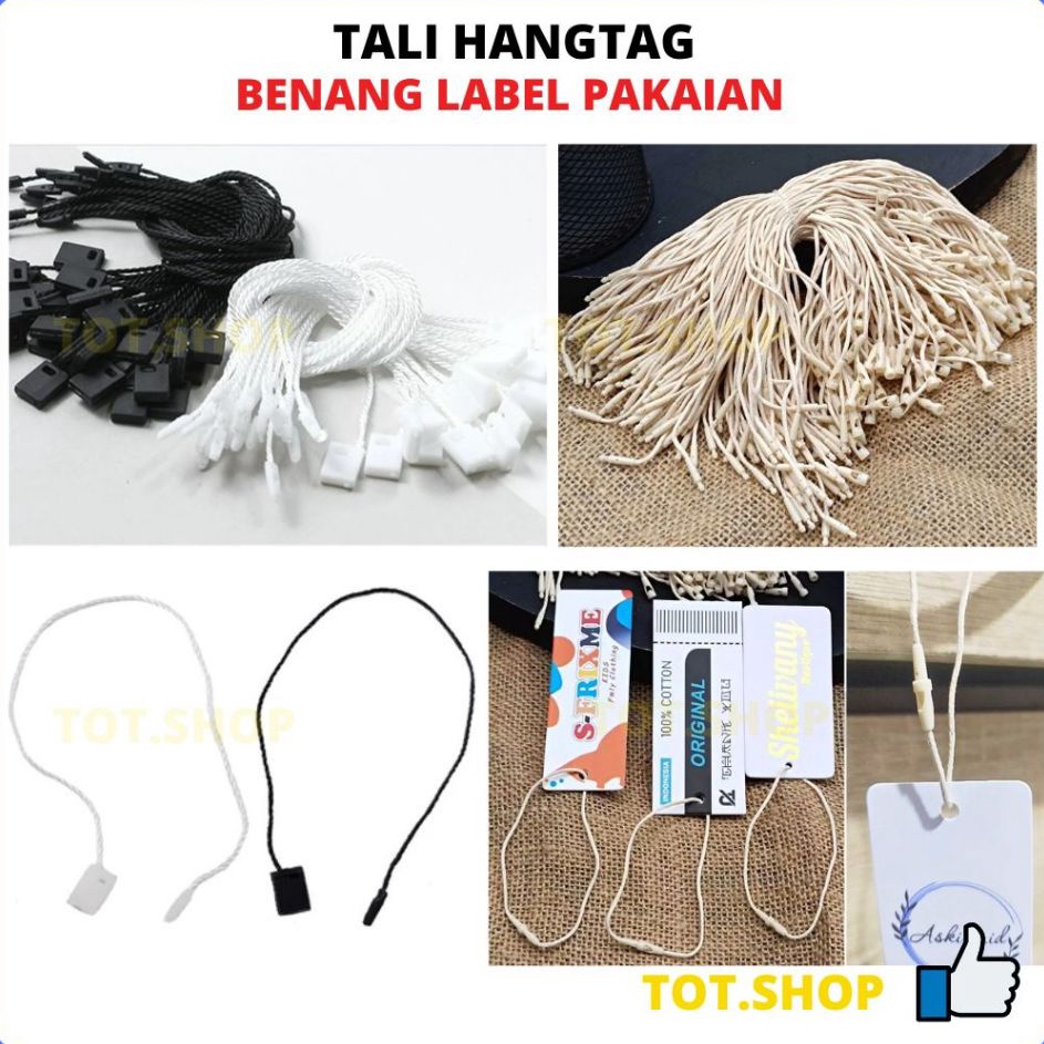 

Terbaik 1pcs TALI HANG TAG Hitam Putih LABEL BAJU PAKAIAN Benang Nylon Tag Rope Murah Tali Hangtag String Handtag LOCK PIN LOOP PIN 1pcs