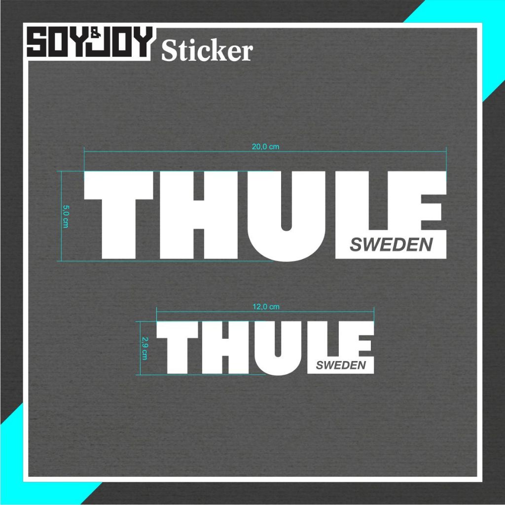Cutting Sticker Stiker Logo Thule Sweden Roofbox waterproof