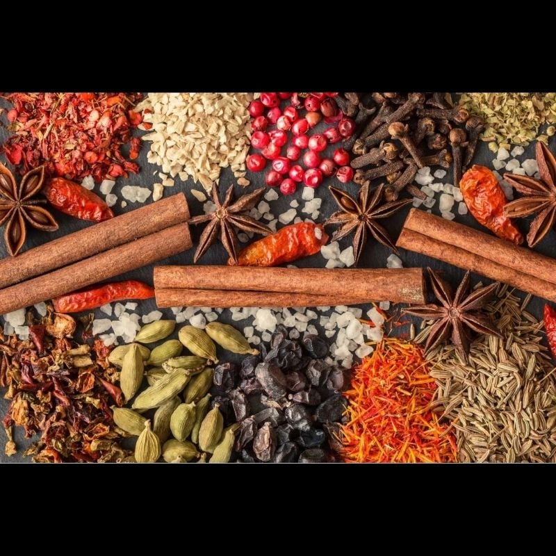 

( 100 gr ) Rempah bumbu dapur cengkeh,kayu manis,kapulaga,pala,lada,kemiri dll