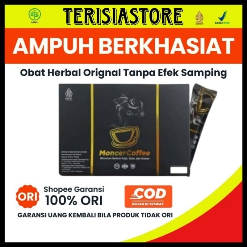

1 box Monceer Coffee Original - Kopi Gingseng Gula Aren - Kopi Kuat Tahan Lama Penambah Stamina