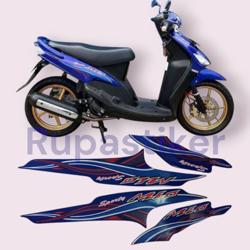 stiker striping skotlet lis body motor mio sporty tahun 2005