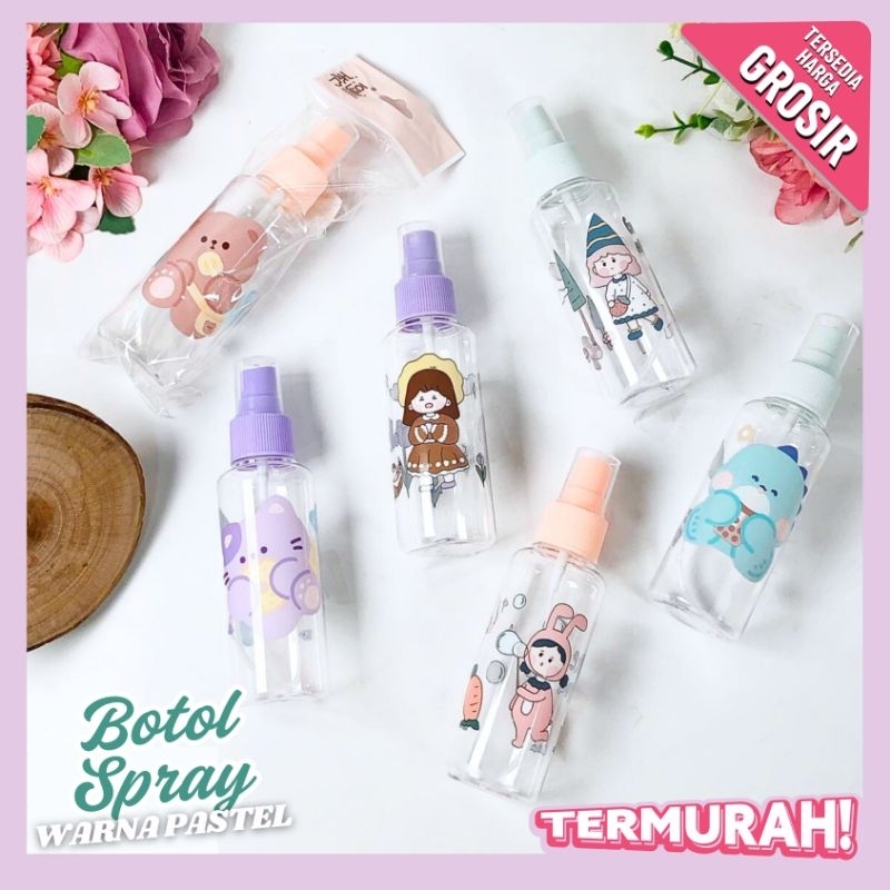 Botol Spray 30ml | Botol Spray 100ml | Botol Spray Kosong Isi Ulang | Botol Skincare Lucu | Botol Sp