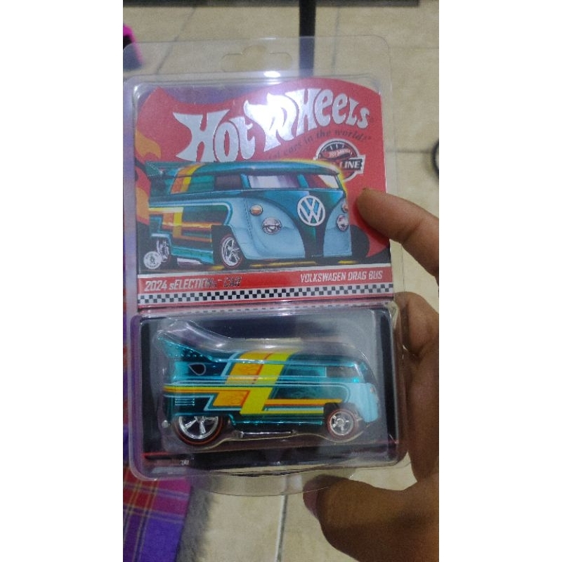 HOTWHEELS RLC VW DRAGBUS 2024 SELECTION GREEN
