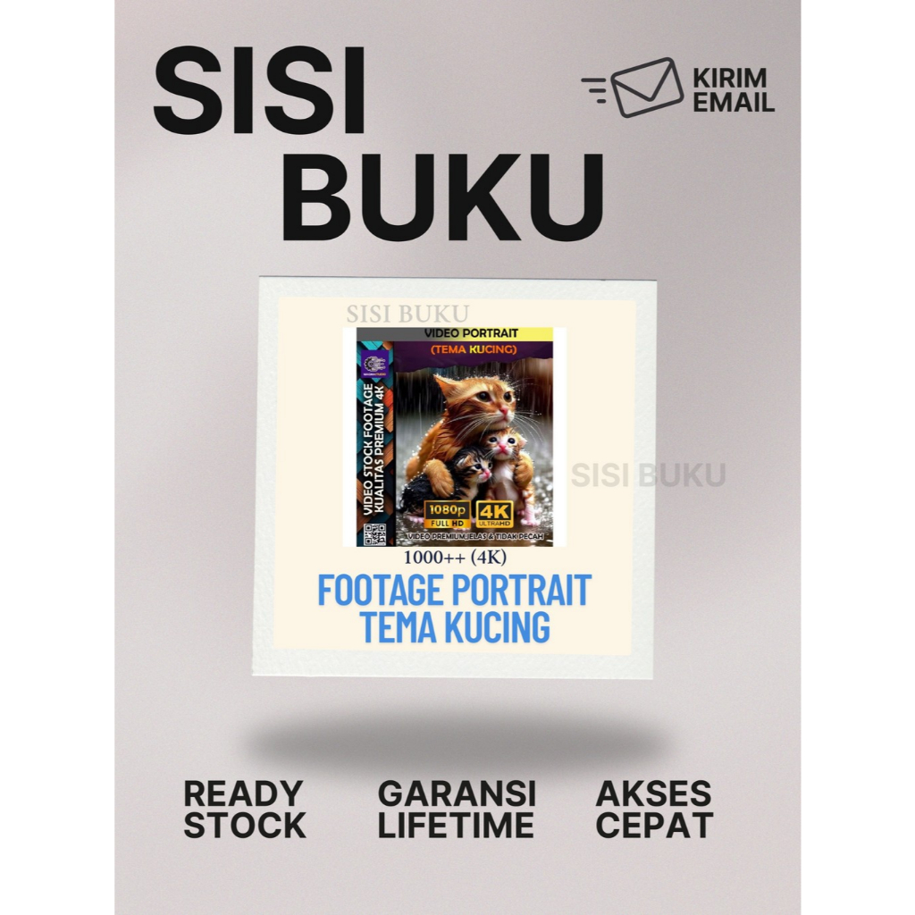 [T-158] 1000++ (4K) Footage Portrait Tema Kucing - Untuk Bahan Upload Youtube