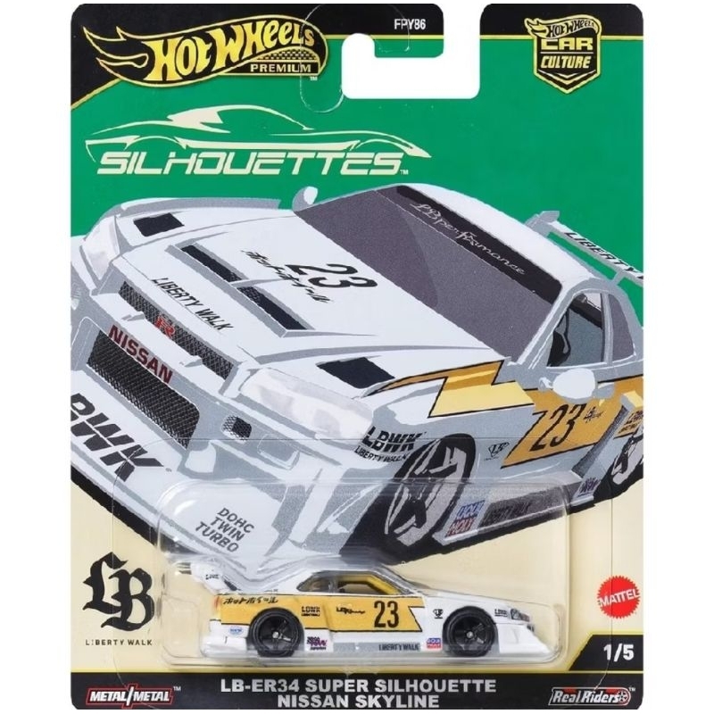 Hot Wheels PREMIUM - SILHOUETTES LB-ER34 NISSAN SKYLINE