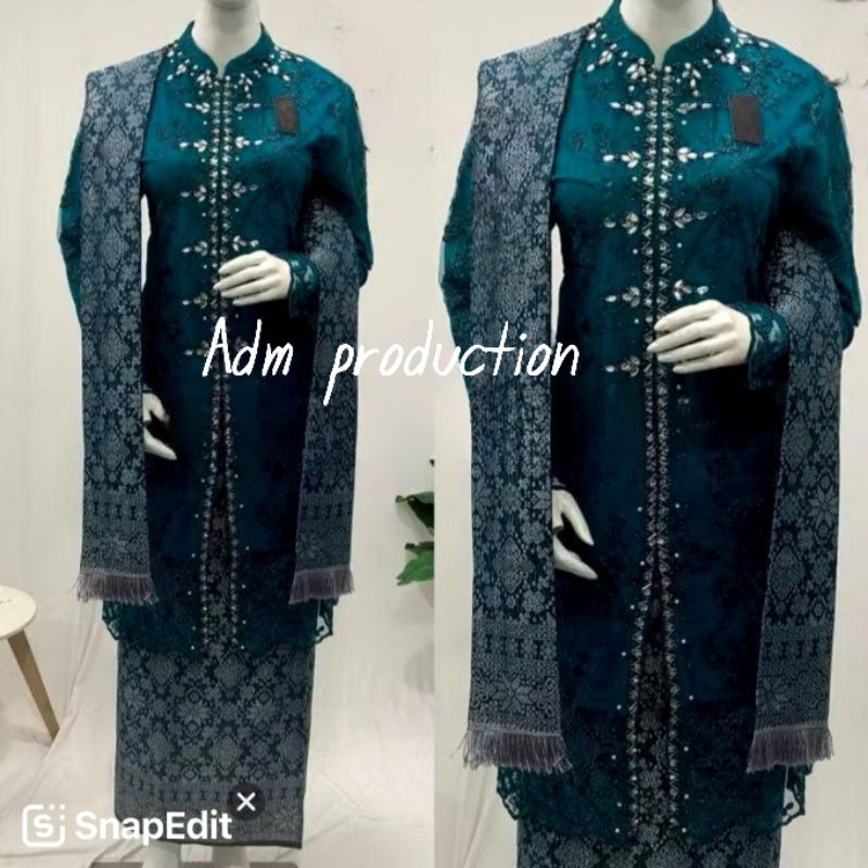 set kebaya brukat payet /kebaya modern/kebaya ibu besan/kebaya kondangan//kebaya ibu hajat
