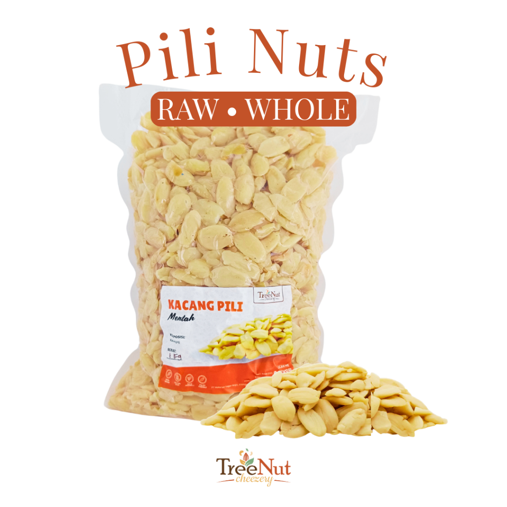

Kacang Kenari Mentah Kupas - Pili Nuts Superfood Bergizi | TreeNut Cheezery