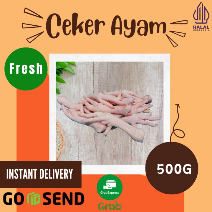 

Ceker ayam 500gram 1/2kg Bandung fresh Bersih Bergaransi Halal
