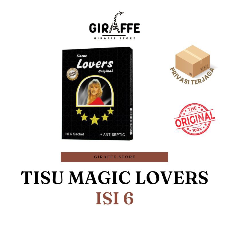 Tisu Magic Lovers Original Isi 6 (PRIVASI AMAN)