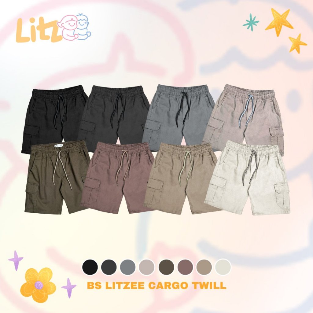 Celana Pendek Anak " Boardshorts Cargo Twill " | Short Pants Boardshorts | Celana Pendek Anak Litzee
