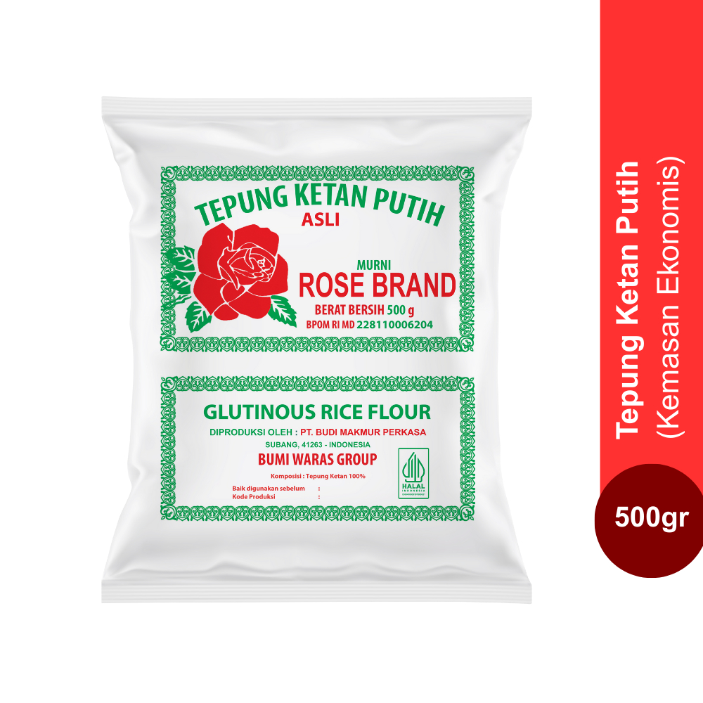 

Rose Brand - (Ekonomis) Tepung Ketan Rose Brand 500 Gram