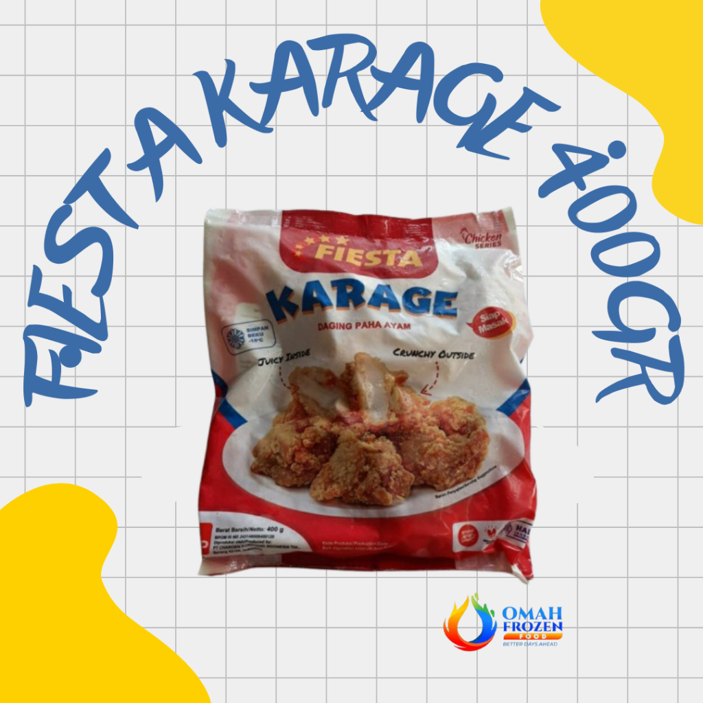 

Fiesta Chicken Karage 400gr (NON COD DAN REGULER DILUAR KOTA SOLO)