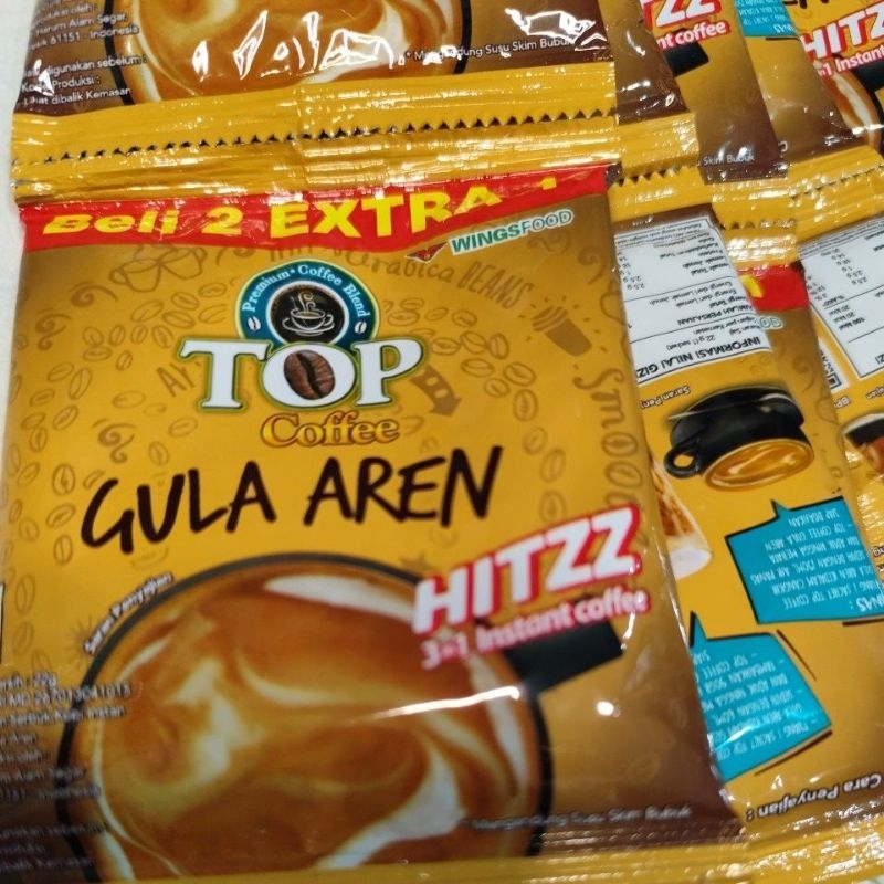 

Top Coffee Gula Aren Karton 22 g 12 Rtg x15 Pcs