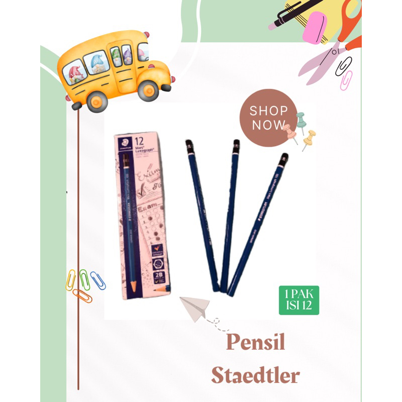 

PENSIL STAEDTLER 2B ISI 12PCS