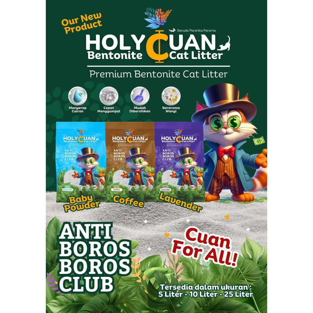 TERMURAH Pasir Gumpal Kucing 5LT TARO ANABUL FELSAND 5 Liter Bentonite Cat Litter Buang Air Kucing 5