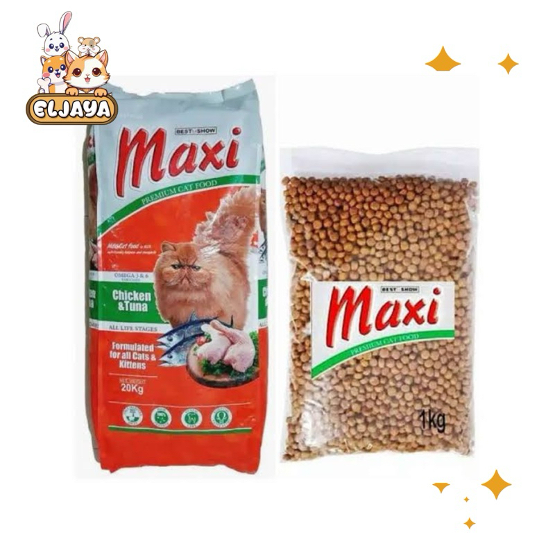 MAXI PREMIUM CAT FOOD / MAKANAN KUCING / PELET KUCING / DRY FOOD / CAT DRY FOOD