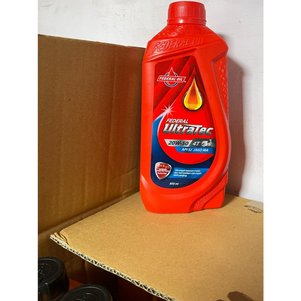 ORI OLI 4T FEDERAL ULTRATEC/FEDERAL ULTRATEK 800ML 20W-50 oli untuk motor bebek