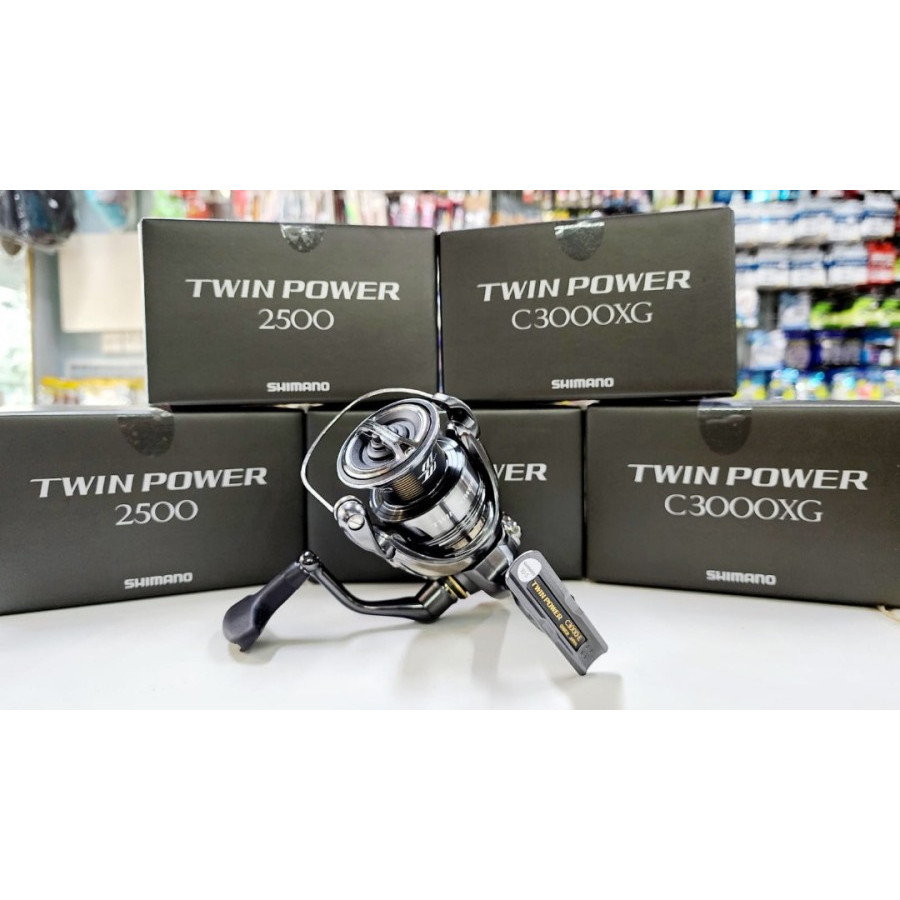 Gulungan Pancing Reel Rell Shimano Twin Power FE 2024 Spinning Reel Pancing - 2500