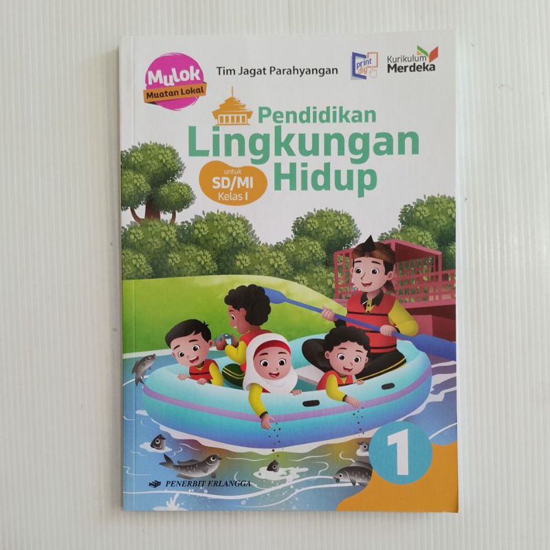 Plh Pendidikan Lingkungan hidup Kelas 1 SD/MI Kurikulum Merdeka Erlangga Original