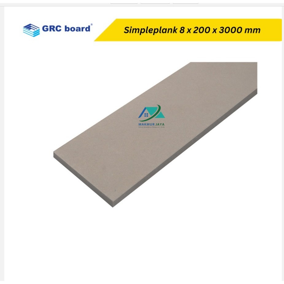 Simpleplank GRC 20 cm motif Polos / Lisplang 8 x 200 x 3000 mm