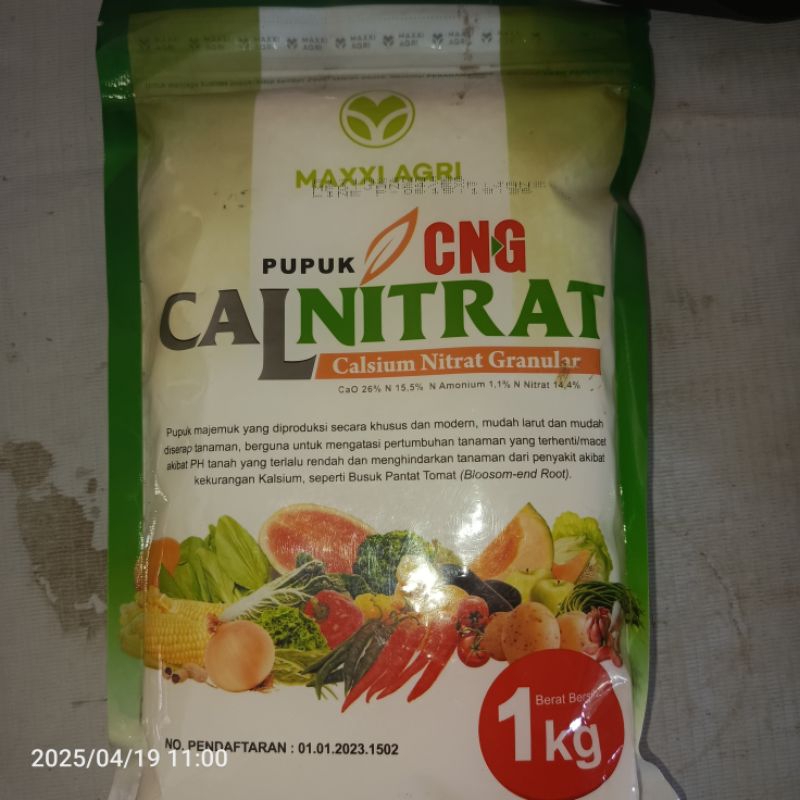 Pupuk CALNITRAT (Calsium Nitrat Granular) Maxxi Agri