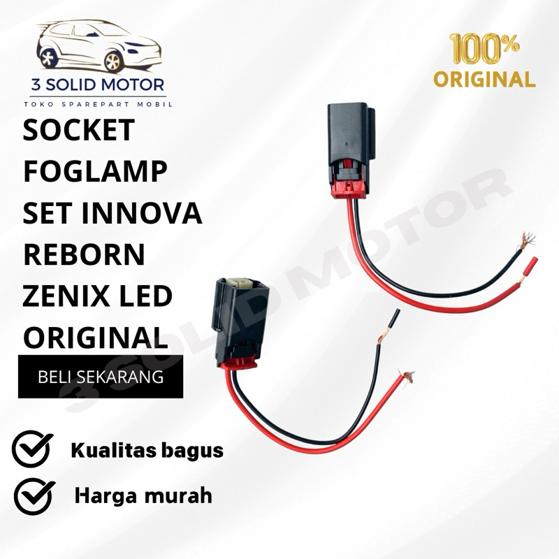 SOCKET FOGLAMP SET INNOVA REBORN ZENIX LED ORIGINAL