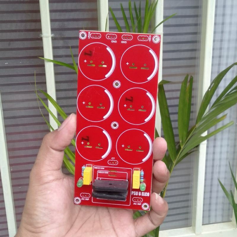 pcb psu 6 elco model panjang plus lampu led