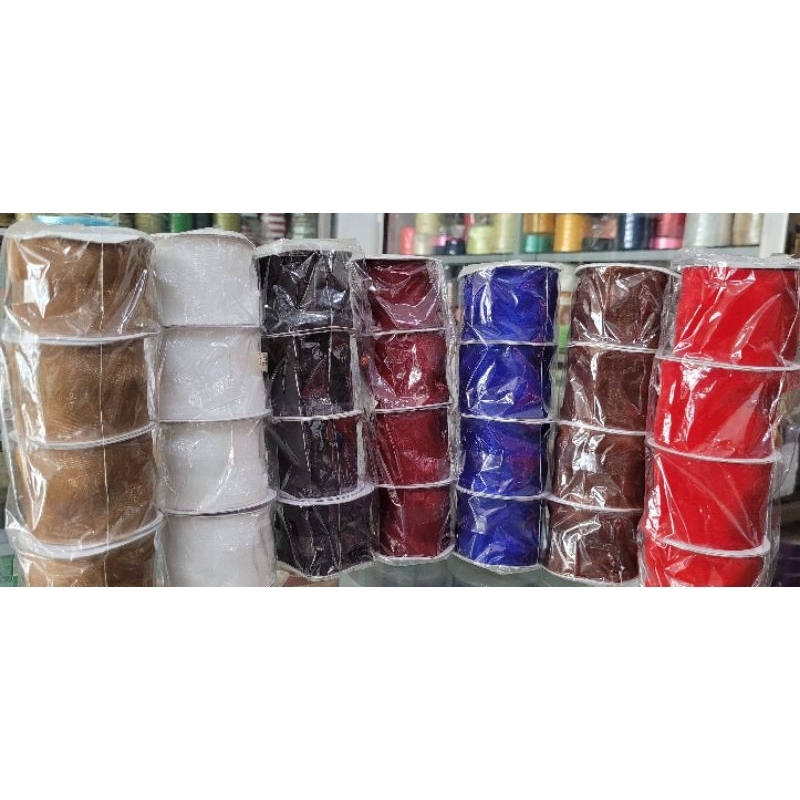 

Pita Organdi Polos Besar 5cm 2 in . Pita Organza Polos . Warna . 20 yard