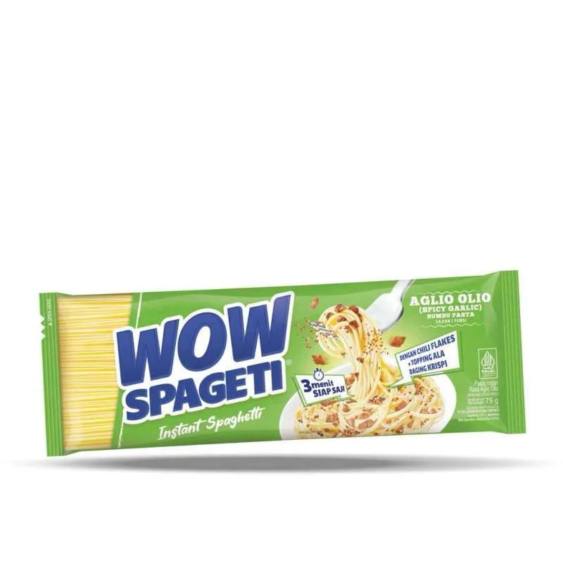 

WOW SPAGETI INSTANT SPAGHETTI AGLIO OLIO PCK 75g