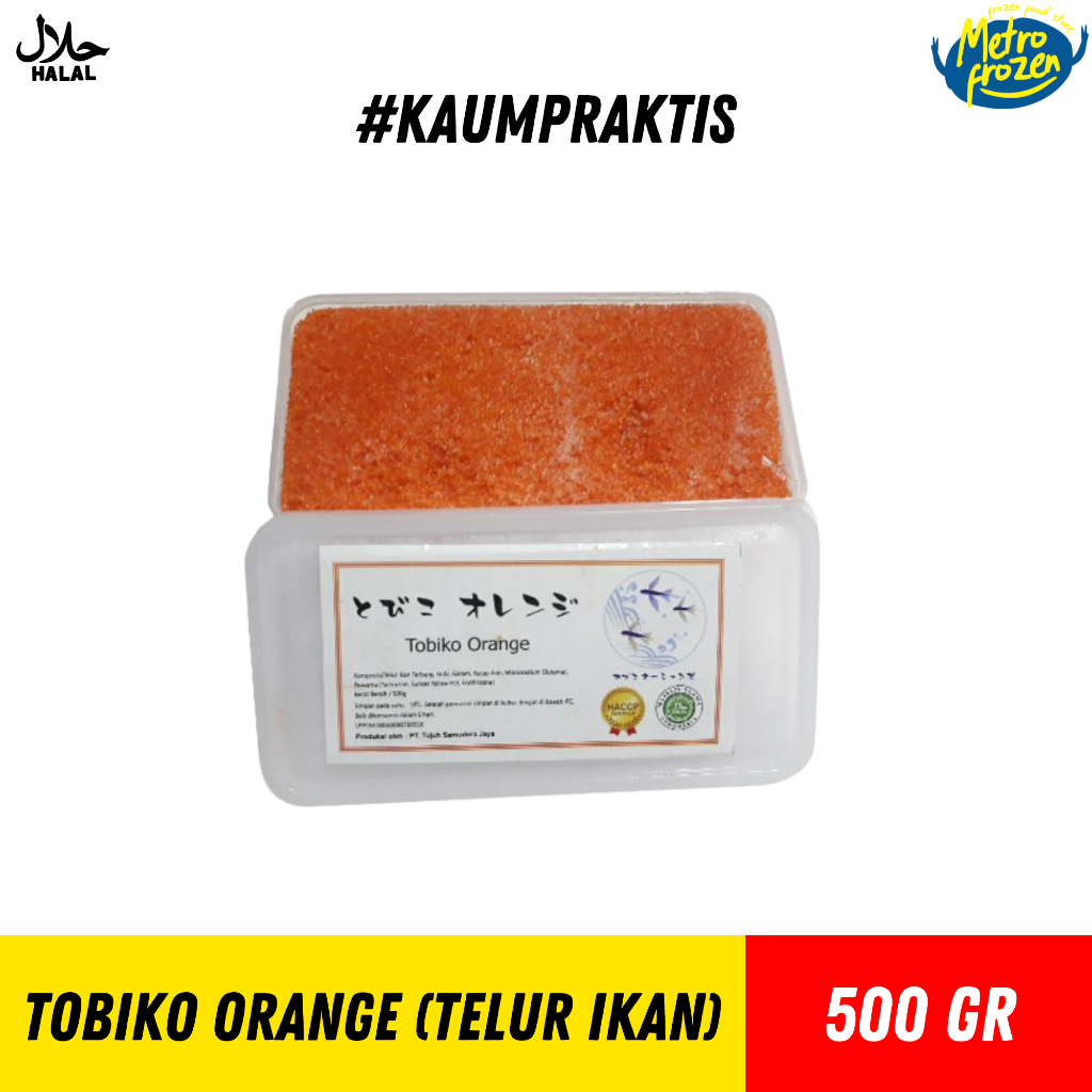 

TOBIKO ORANGE (TELUR IKAN TERBANG) 500GR