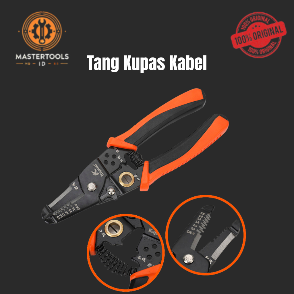 Kapusi Tang Kupas Kabel Tang Potong Kabel Tang  Tang Tukang Listrik Tang Dekrustasi Kabel
