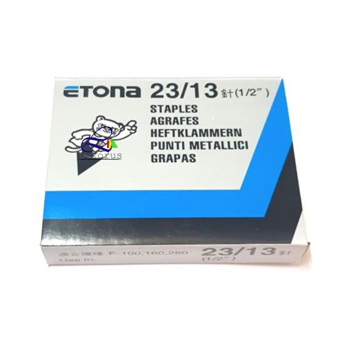 

ISI STAPLES JILID BESAR ETONA 23/13 / ISI HEKTER ATOM STAPLES STAPLER JILID BUKU MERK ETONA