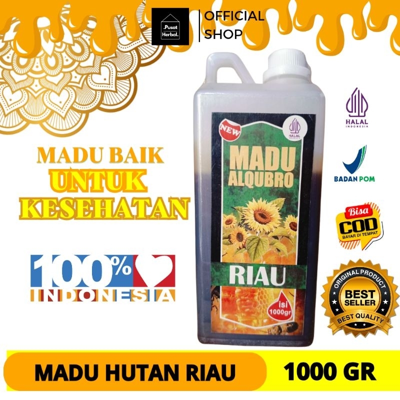 

Madu Murni Asli al Qubro 1Kg -Madu Hutan Riau- Terlaris Makanan Minuman untuk Kesehatan- 100% Asli dan Alami